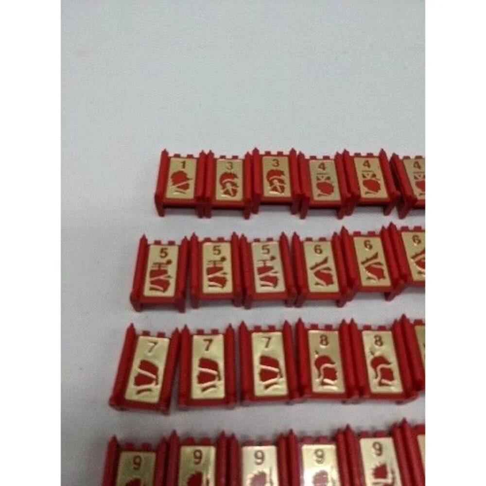 *INCOMPLETE* (39) 1986 Stratego Red Player Board Game Replacement Pieces